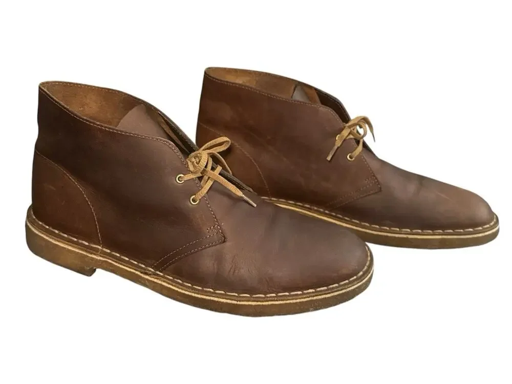 12 Clarks Originals Desert Boot Chukka Boots Beeswax Brown Men's Casual 26106562